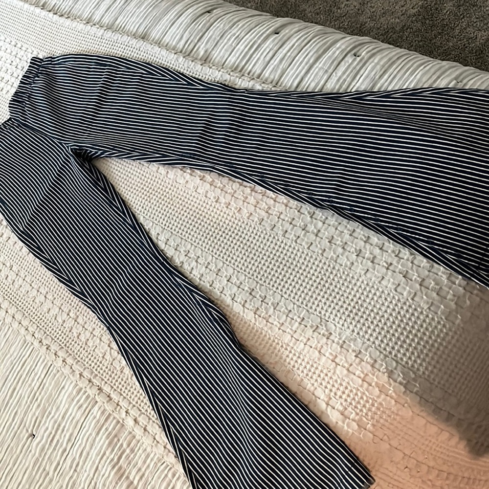 Striped pants bell bottom